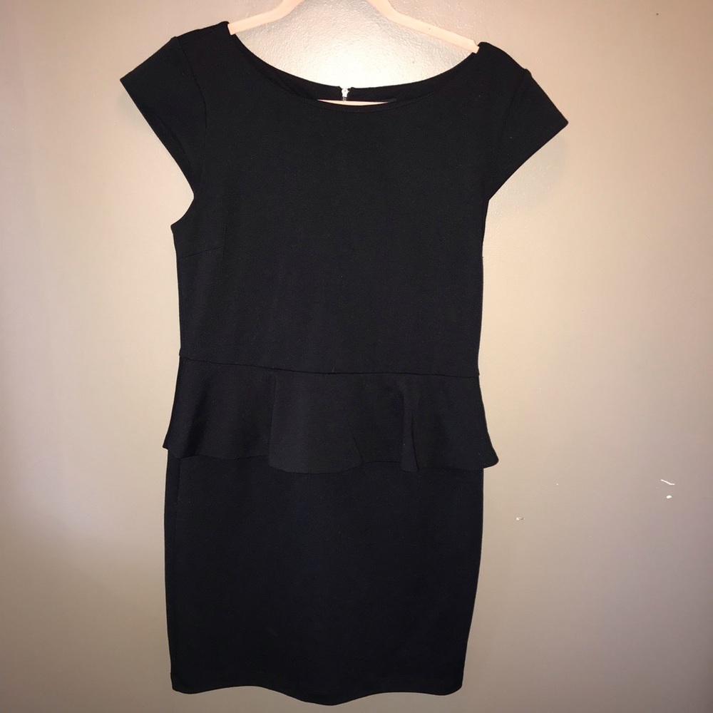 AMAZING Black Peplum Dress